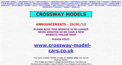 Desktop Screenshot of crossway-models.co.uk